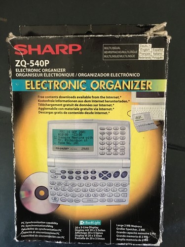 Sharp 540p japan organiseur - sharp, zq