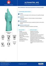 10 paires de gants MAPA   ULTRANITRIL 492  T10