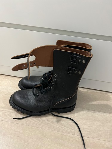 Bottes noires cuir marbot - bottes,