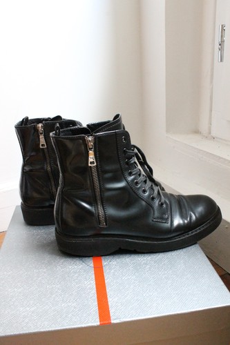 Prada bottines cuir - bottines,
