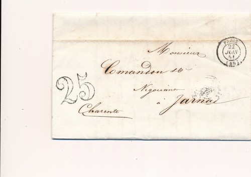 Lettre paris taxe tampon - lettre,