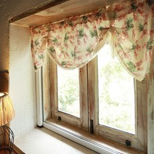 Abat-jour romain à pull floral - rideau en coton à motif pin et fleur