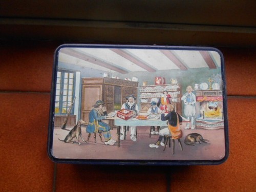 Ancienne boîte biscuits en - boîte, à