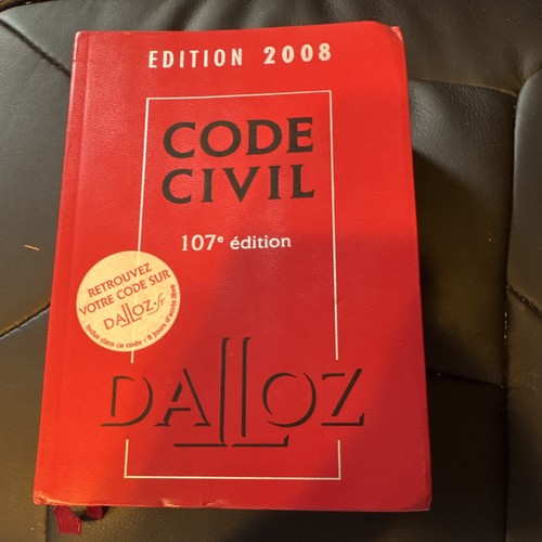 Dalloz code civil 2008 107e - civil,