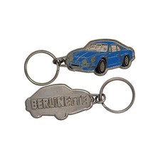 Porte-clés émaillé chromé