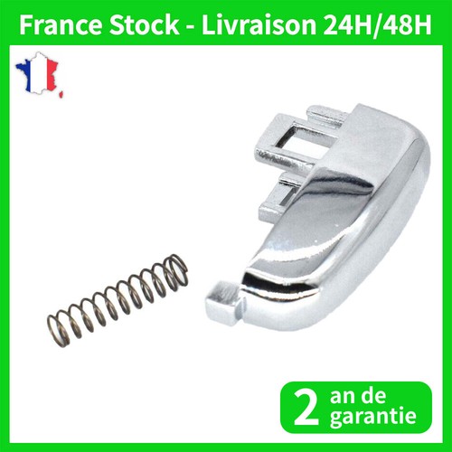 Bouton frein main chromé - bouton, à