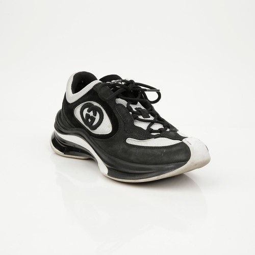 Gucci suede mesh run sneakers - suede,