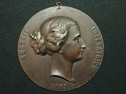Médaillon alu patiné - mÉdaillon,