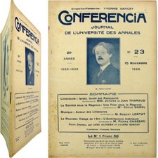 Conferencia Annales n°23 1926