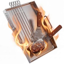 AREBOS Plancha Inox 40x30 cm