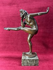 NUDE NAKED EROTIC LADY WOMAN SCULPTURE STATUE BRONZE BARBEDIENNE FEMME EROTIQUE