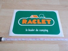 Autocollant RACLET - LE LEADER DU CAMPING