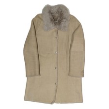 Veste Boutonnée Beige Faux