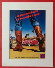 Publicité de presse:  BOTTES GO WEST un Jeans sans Bottes ça ressemble à quoi !