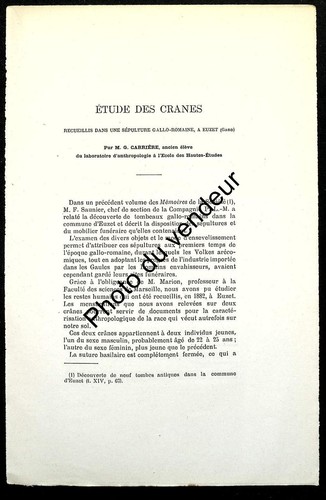 Histoire gard crânes - du, gard: