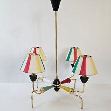 LUSTRE SUSPENSION VINTAGE 1950 ACIER LAITON RAPHIA DE NYLON ROCKABILLY ZAZOU 50S