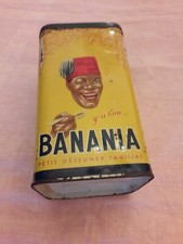 ANCIENNE BOITE BANANIA    CAFE  ANNEES  40 -50  TOLE