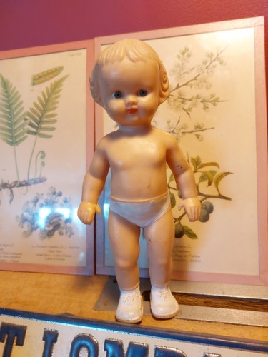 Poupée ancienne latex