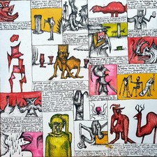 dessin original toile art brut singulier outsider demelis