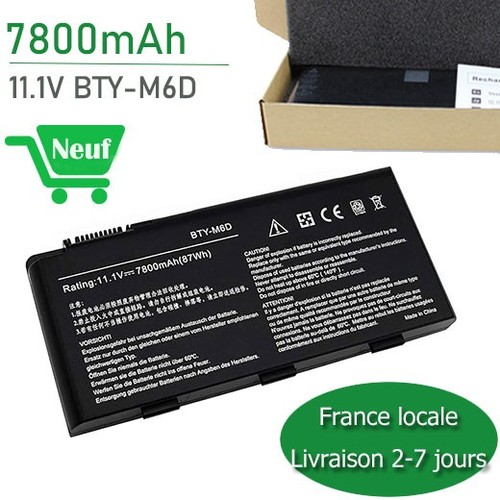 7800mah bty m6d batterie pour - bty-m6d,