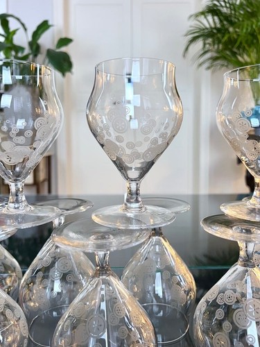 Verres art déco cristal - 11,
