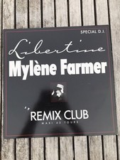 Mylène Farmer Libertine Vinyles (Remix Club) - SPÉCIAL DJ Original 1986 MAXI 45T