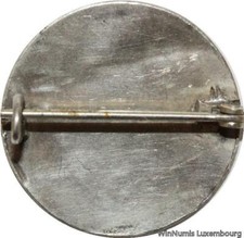 F6836 Rare Médaille Broche Art Cocarde Travail Artiste 1920's Tairac Argent SUP