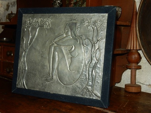 Tableau art déco jeune fille - jeune,