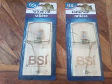 2x tapettes à rats - Ratière BSI - grand piège souris XL - 18 x 9 cm - 2 pièces