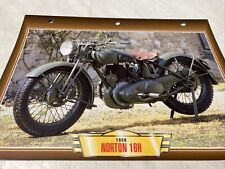 Norton 500 16H 1938 fiche carte moto passion collection Atlas