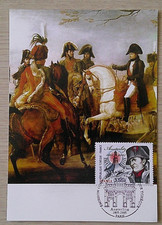 Carte 1er Jour 2005 France République Tchèque Napoléon et Bataille D'Austerlitz