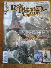 REVUE MAGAZINE ** ROLE PLAYING GAME n°25 ** JEUX VIDEOS RPG RESONANCE OF FATE