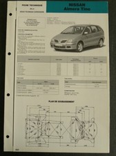 Fiche technique automobile carrosserie NISSAN ALMERA TINO