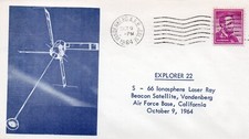 EXPLORER 22 satellite launch day Oct 19, 1964 Nasa Vandenberg AFB Space cover