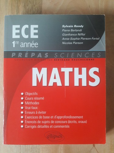 Mathématiques ece année - 1e,