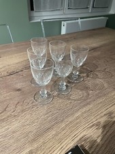lot de 6 anciens verres à vin