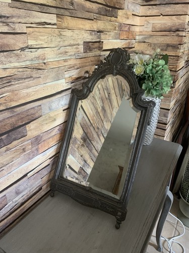 Antique miroir table métal - antique,