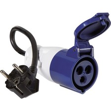 Cordon adaptateur pour borne de camping mâle 16A - femelle UE 30cm DHOME