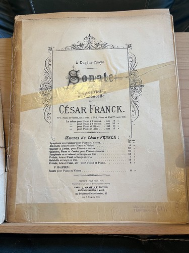 César franck sonate pour - franck,