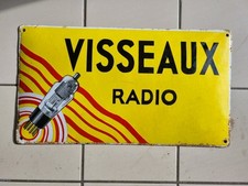 Plaque émaillée VISSEAUX RADIO. Rare !