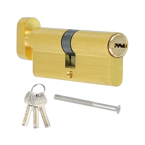 Barillet serrure laiton 80mm
