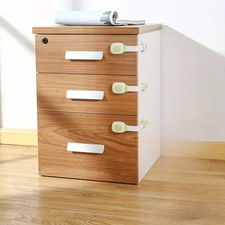 4x Bébé Sécurité Serrures L'Épreuve Des Enfants Tiroir Protection pour Frigo