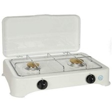 kitchen chef réchaud gaz 2 feux 3400w 5326c-1 