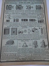 Pub Ancienne 1935 Articles de Quincallerie Verrous Serrure boite aux lettres etc