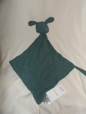  Doudou Plat Vert Baudet Lapin