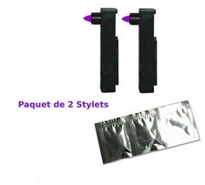 LOT DE 2 STYLOS VIOLETS  POUR