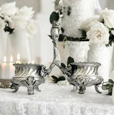 Double Salière Art Nouveau Métal Argenté Gallia-Christofle 1900