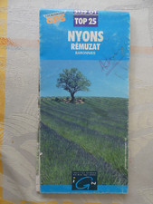 carte  IGN bleue 3139 OT top 25 nyons remuzat baronnies 1997 edition 1
