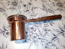 Originale casserole ou saucière ou bain marie en Cuivre du XIXe très bon état