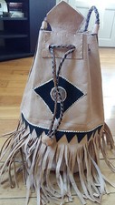 ***  SAC SEAU CUIR NATUREL